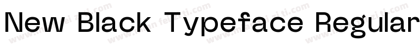 New Black Typeface Regular字体转换